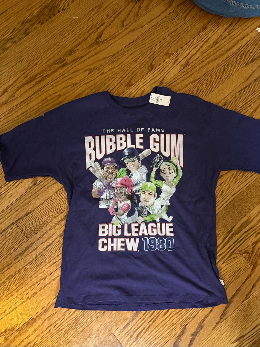 Bubble Gum Big League Chew Graphic Tee - purple